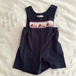 Sir John smocked short-alls